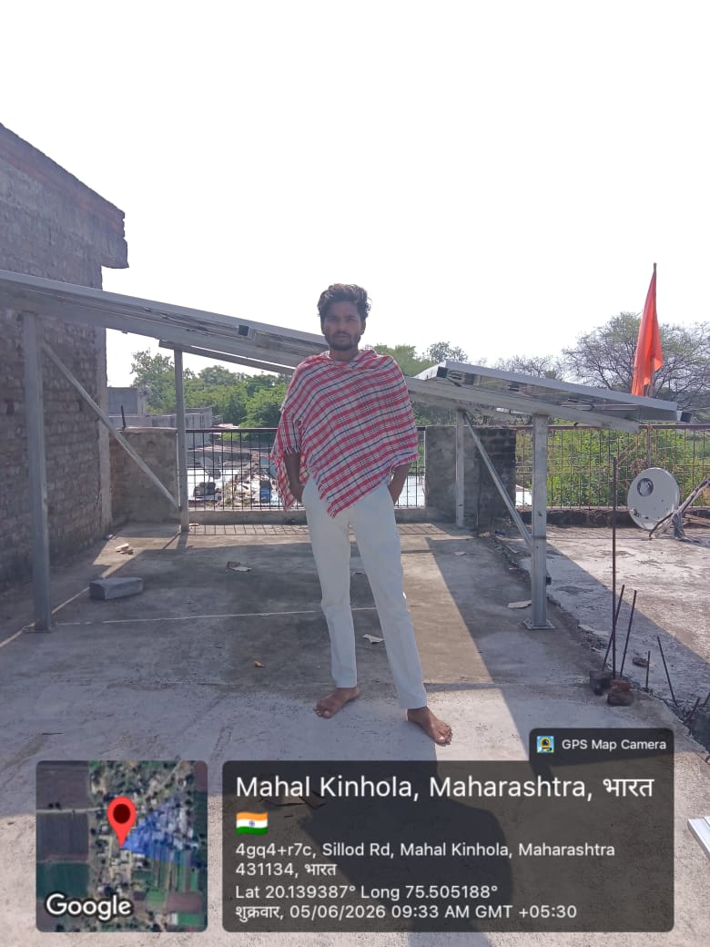 Rooftop Solar Structure Installation in Bhakti Nagar - Sunved Solars